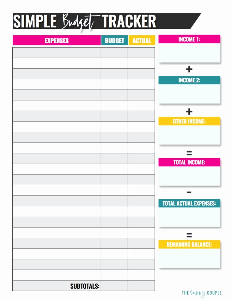 Simple Monthly Household Budget Template Awesome 10 Bud Templates that Will Help You Stop Stressing