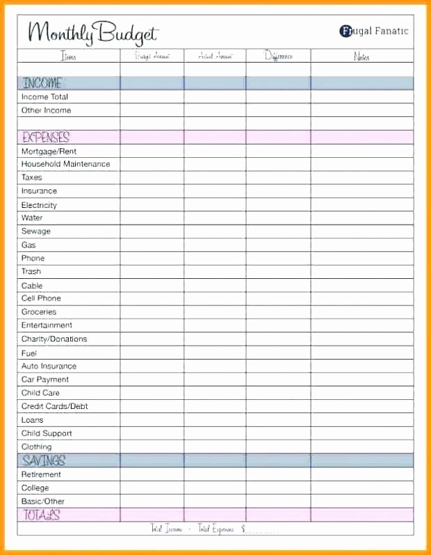 Simple Monthly Household Budget Template Elegant Simple Monthly Bud Worksheet Printable Excel Wedding