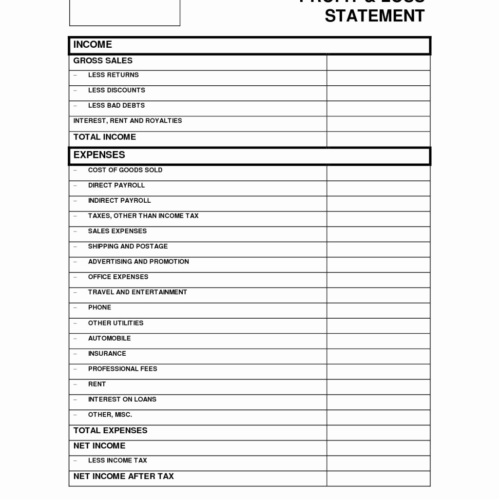 Simple P&amp;amp;l Template Inspirational Profit and Loss Template Uk Profit Spreadsheet Template
