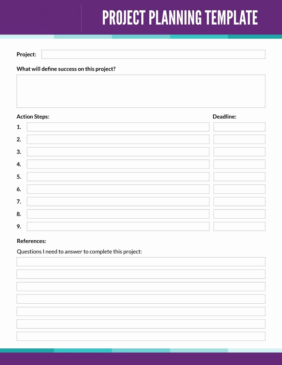 Simple Project Management Template Excel Unique 48 Professional Project Plan Templates [excel Word Pdf