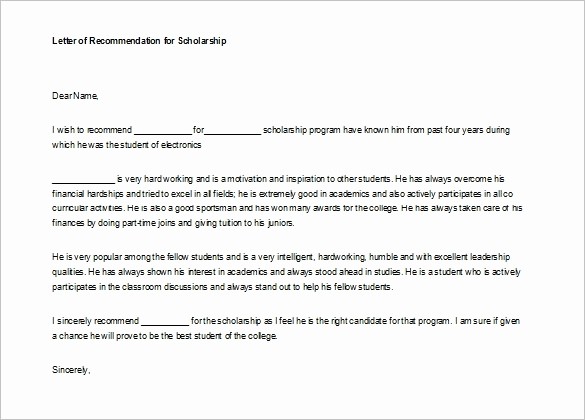 Simple Recommendation Letter for Student Awesome Re Mendation Letter for College Template