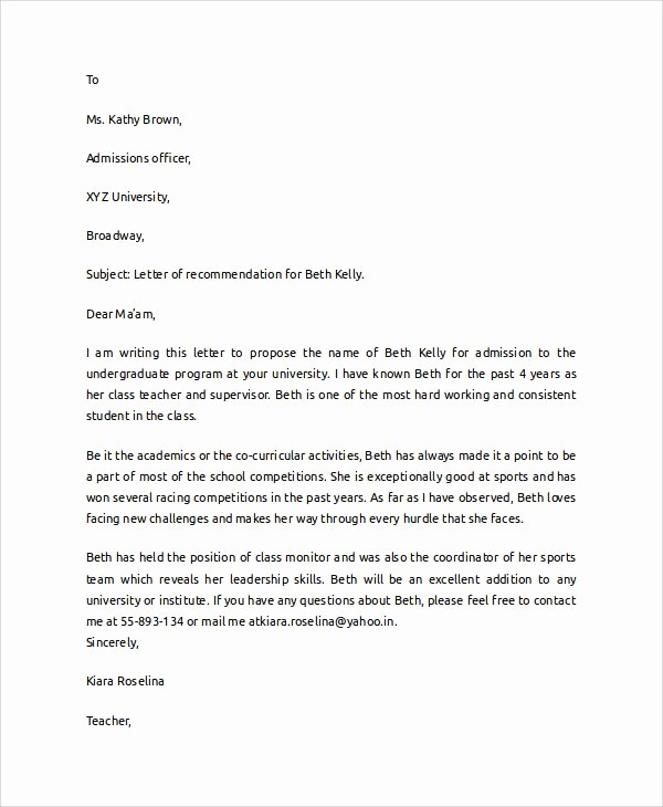Simple Recommendation Letter for Student Best Of Best 25 College Re Mendation Letter Ideas On Pinterest