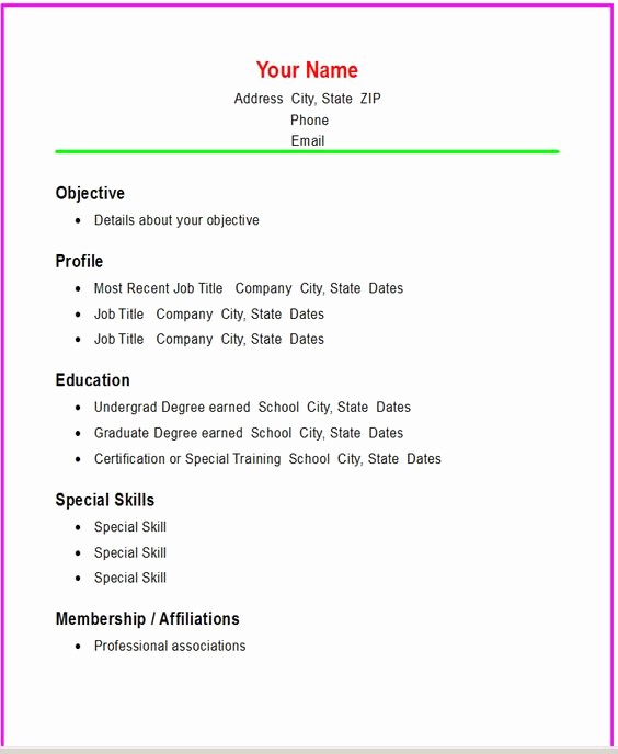 Simple Resume Examples for Students New Simple High School Students and Student On Pinterest