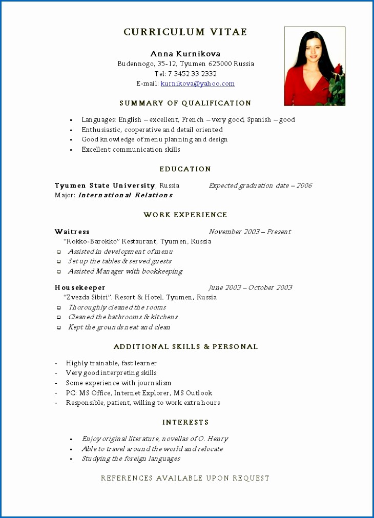 Simple Resume format for Job Luxury Simple Resume for First Time Job 20 First Time Job Resume