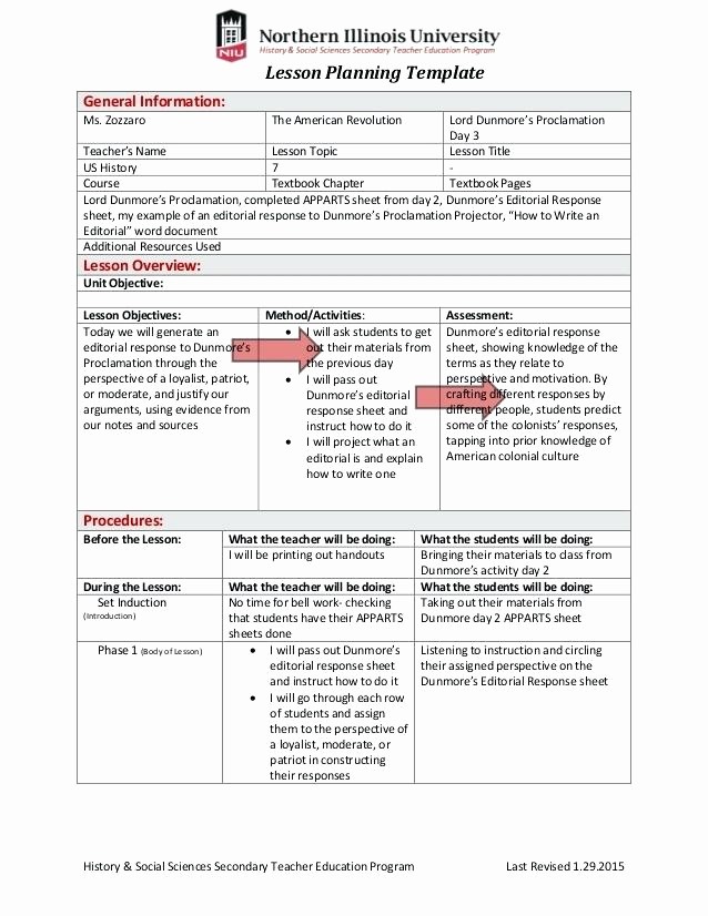 Single Subject Lesson Plan Template Best Of E Subject Lesson Plan Template ♯ 42 New Lesson