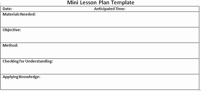 Single Subject Lesson Plan Template New Doe Lesson Plan Template – Doe Lesson Plan Template