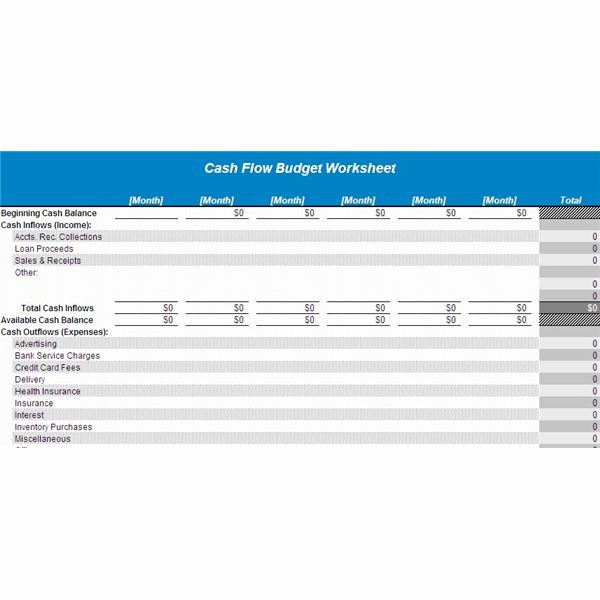 Small Business Cash Flow Projection New Free Example Of A Start Up Cash Flow Projection