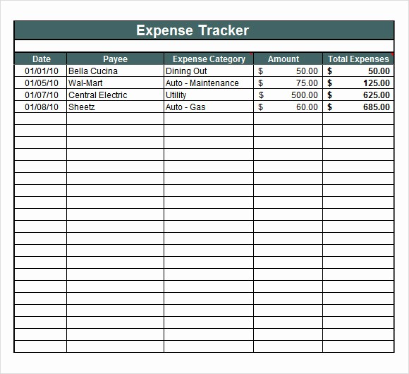 Small Business Expense Tracking Excel Beautiful 8 Sample Expense Tracking Templates to Download