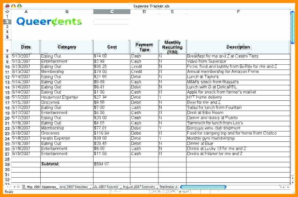 Small Business Expense Tracking Excel Inspirational Excel Spreadsheet Bud Expense Tracking Template