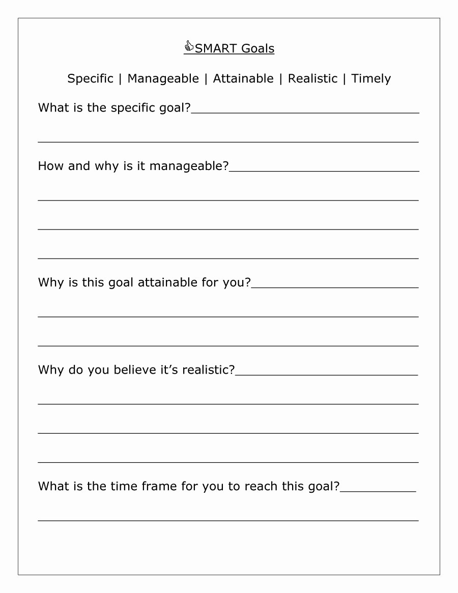 Smart Goals Template Free Download Awesome 48 Smart Goals Templates Examples &amp; Worksheets Free