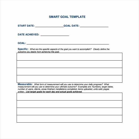 Smart Goals Template Free Download Lovely Smart Goals Template 15 Download Free Documents In Pdf