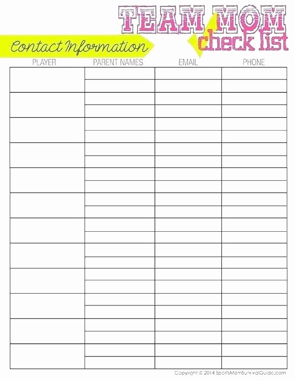 Snack Schedule Template for soccer Fresh Template Snack Schedule Template for Baseball