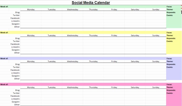 Social Media Content Calendar Templates Lovely social Media Marketing Content Calendar Wtwh Marketing Lab