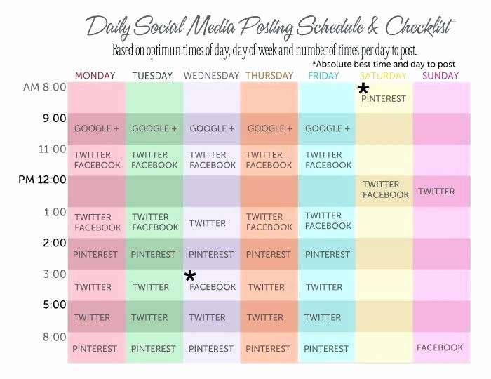 Social Media Post Schedule Template Awesome social Media Post Template Free – Ddmoon