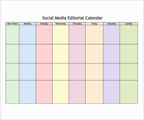 Social Media Post Schedule Template Best Of 8 Sample social Media Calendar Templates to Download