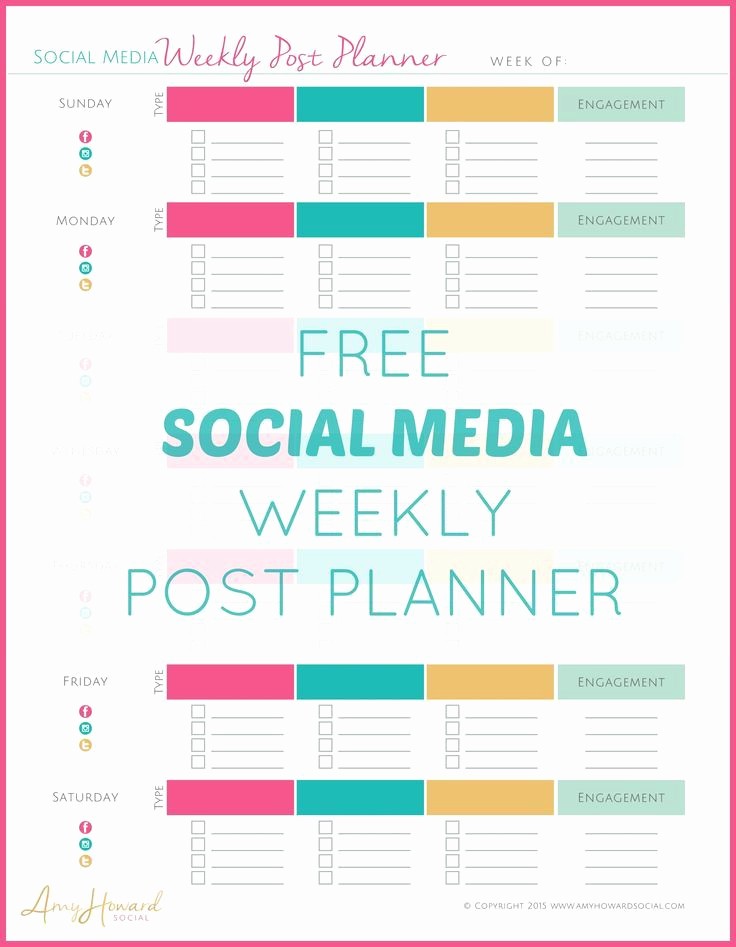 Social Media Post Schedule Template Elegant 13 Best Images About social Media Calendar On Pinterest