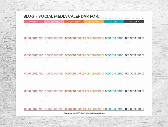 Social Media Post Scheduler Template Fresh 7 social Media Schedule Templates Free Sample Example