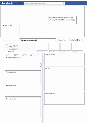 Social Media Templates for Students Fresh Template Timeline Version by Cattyjess