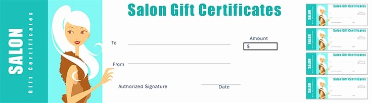 Spa Gift Certificate Template Free Inspirational Free Salon Gift Certificate Template for Nail Salon Hair