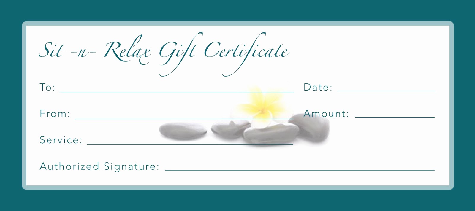 Spa Gift Certificates Templates Free Lovely Blank Spa Gift Certificate Template