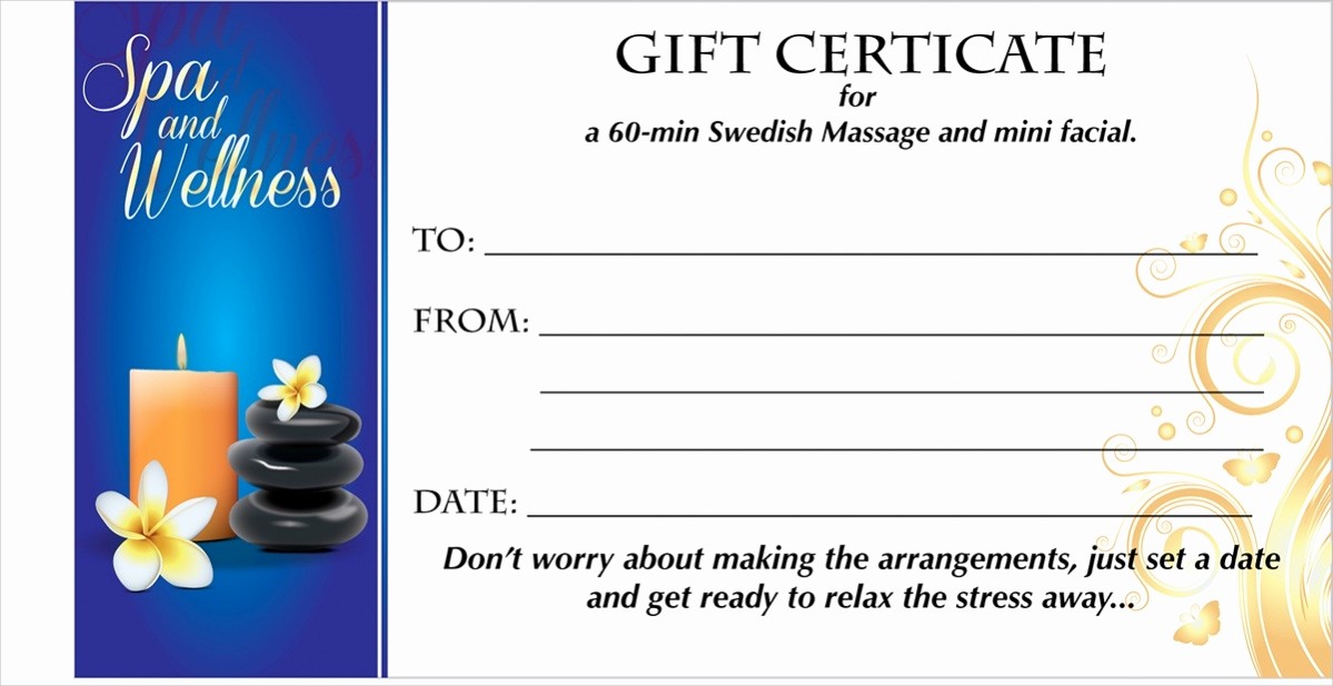 Spa Gift Certificates Templates Free New 16 Free Gift Certificates Psd Vector Eps Download
