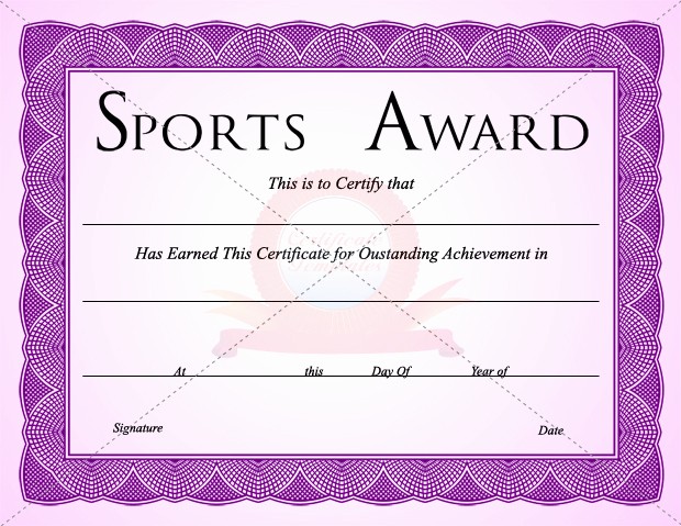 Sports Certificates Templates Free Download Elegant 10 Sports Certificate Templates