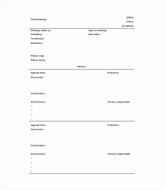 Staff Meeting Minutes Template Doc New Minutes Document Template