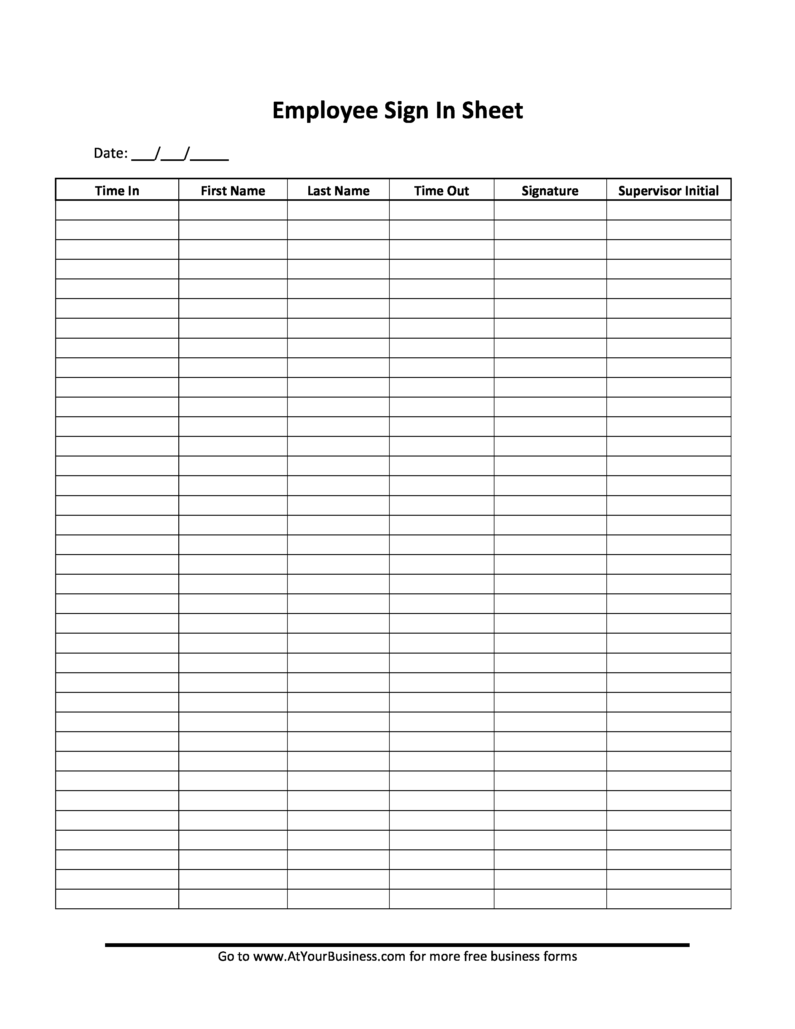 Staff Sign In Sheet Template Inspirational Free Daily Employee Sign In Sheet