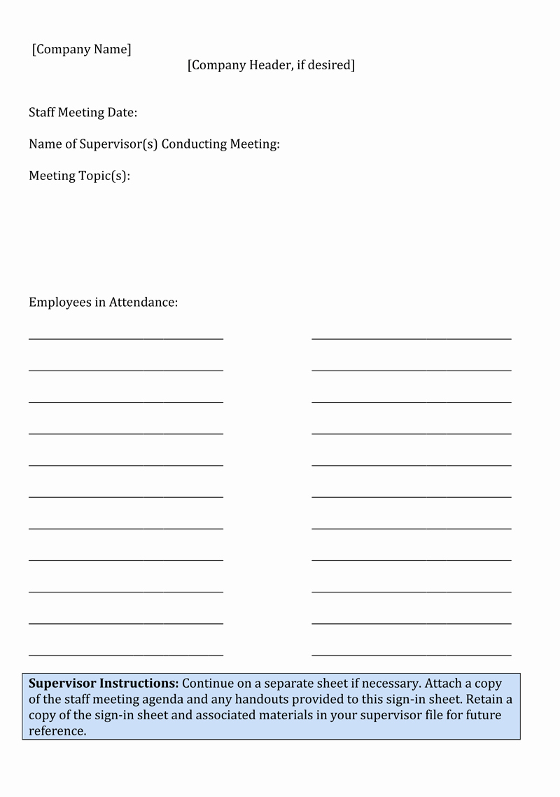 Staff Sign In Sheet Template New Sign In Sheet Template