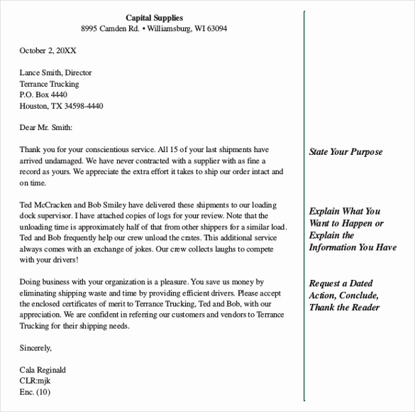 Standard Business Letter format Template Lovely Business Letter format