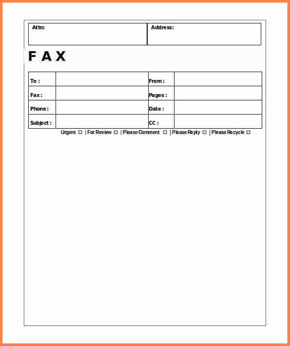 Standard Fax Cover Sheet Pdf Awesome 11 Basic Fax Cover Sheet Pdf