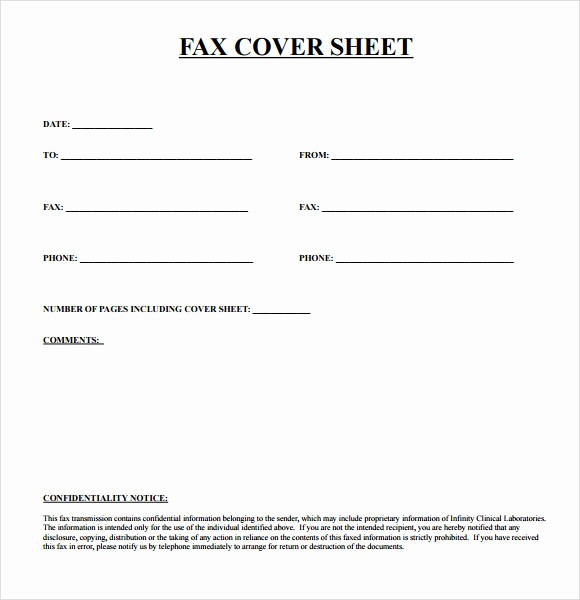 Standard Fax Cover Sheet Pdf Inspirational Basic Fax Cover Sheet 7 Download Documents In Pdf