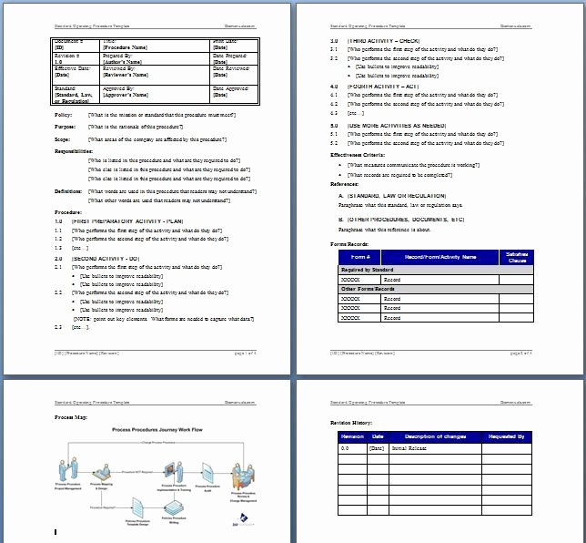 Standard Work Template for Office Awesome Accounting Standard Operating Procedure Template