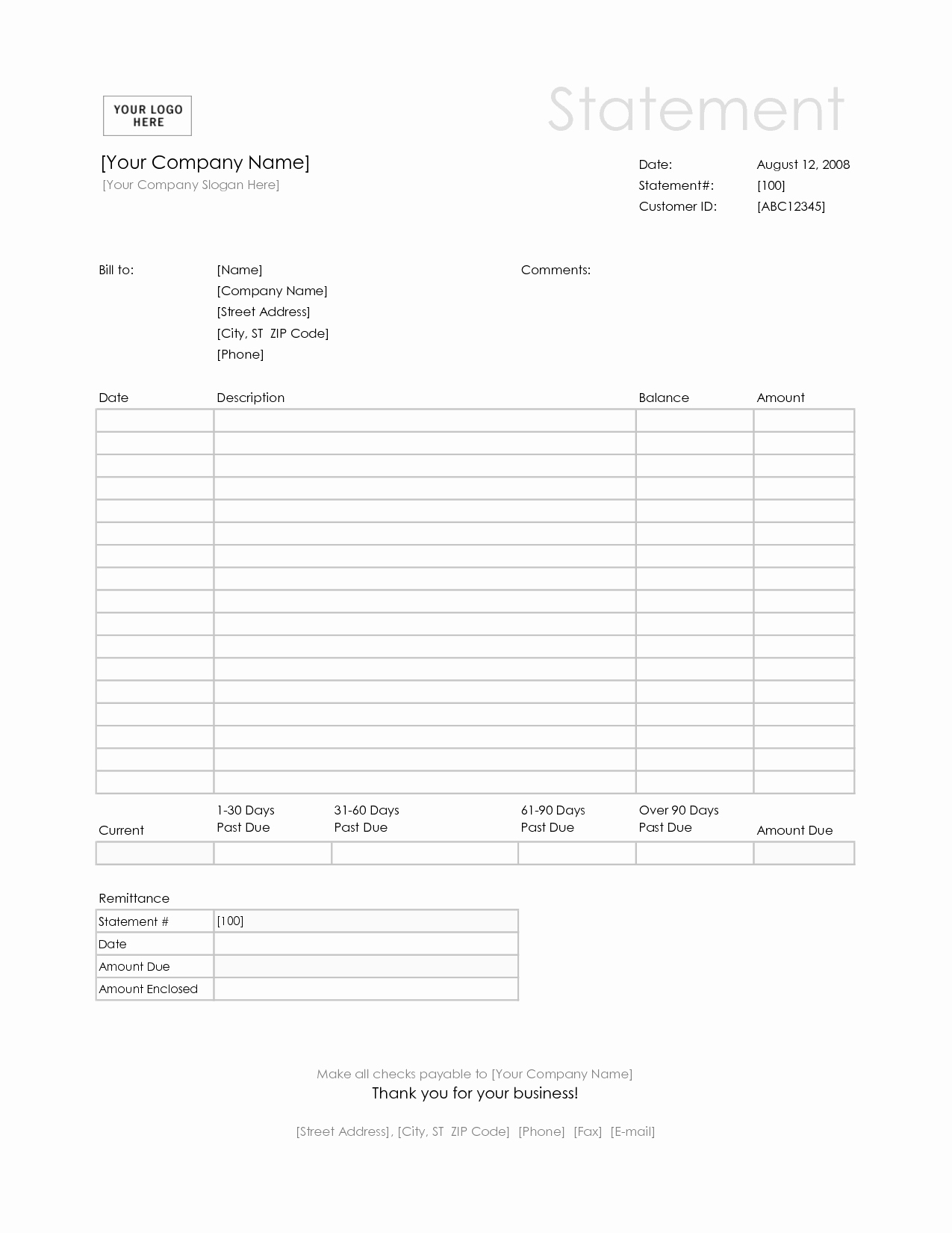 Statement Of Invoices Template Free Awesome Invoice Statement Invoice Design Inspiration