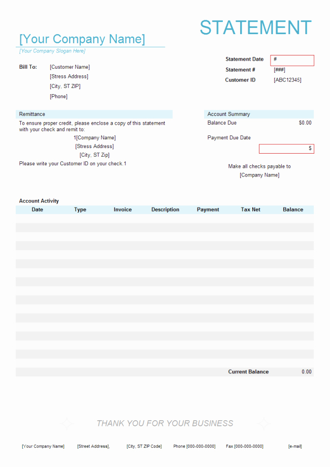 Statement Of Invoices Template Free Awesome Invoice Statement Template