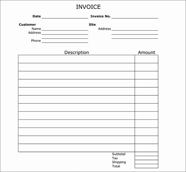 Statement Of Invoices Template Free Elegant Statement Invoices Template Free and Invoice Blank