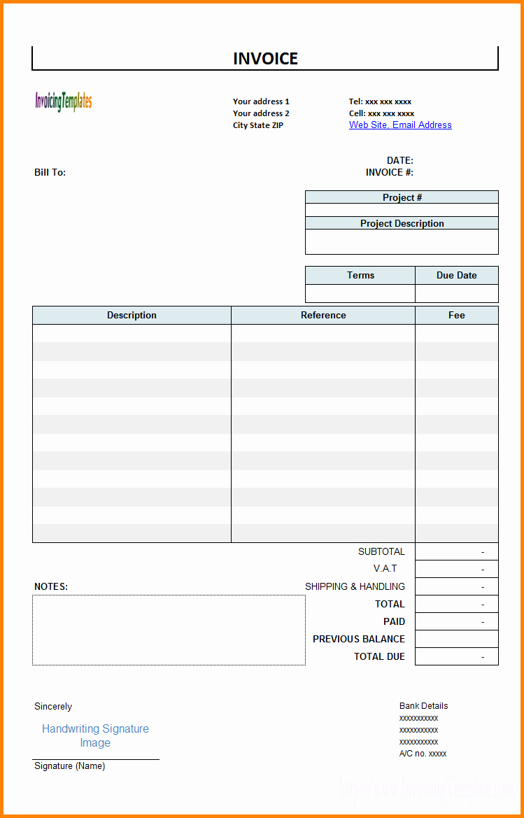 Statement Of Invoices Template Free Inspirational Billing Statement Template Free Invoice Design Inspiration