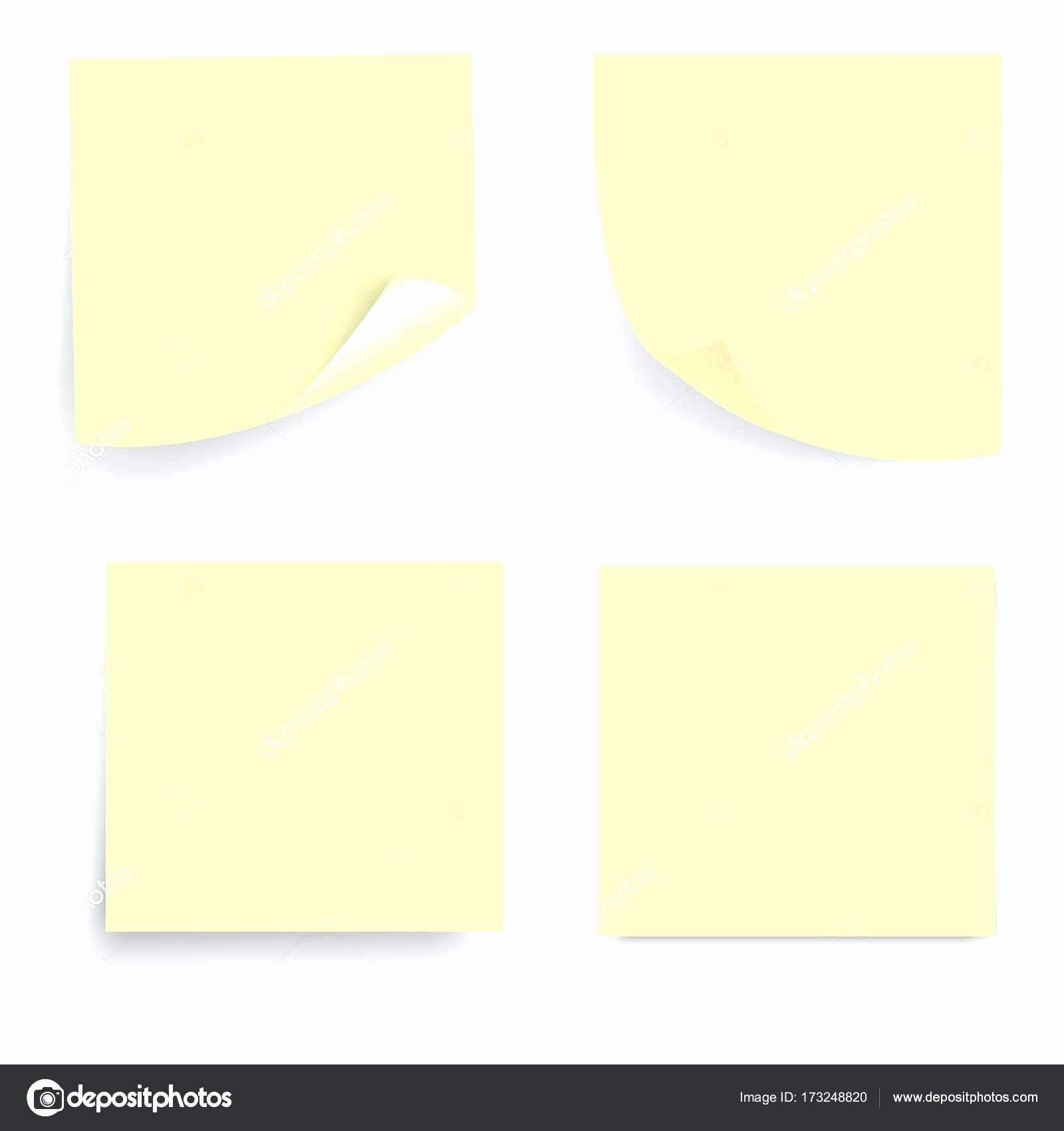 Sticky Note Template for Word New Template Post It Note Template