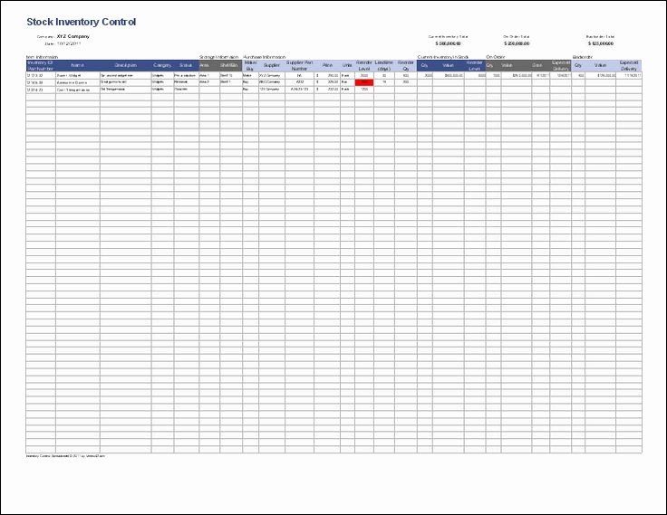 Stock Management In Excel Sheet New Kitchen Inventory Sheets