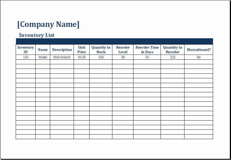 Stock Management In Excel Sheet New Ms Excel Printable Inventory Count Sheet Template