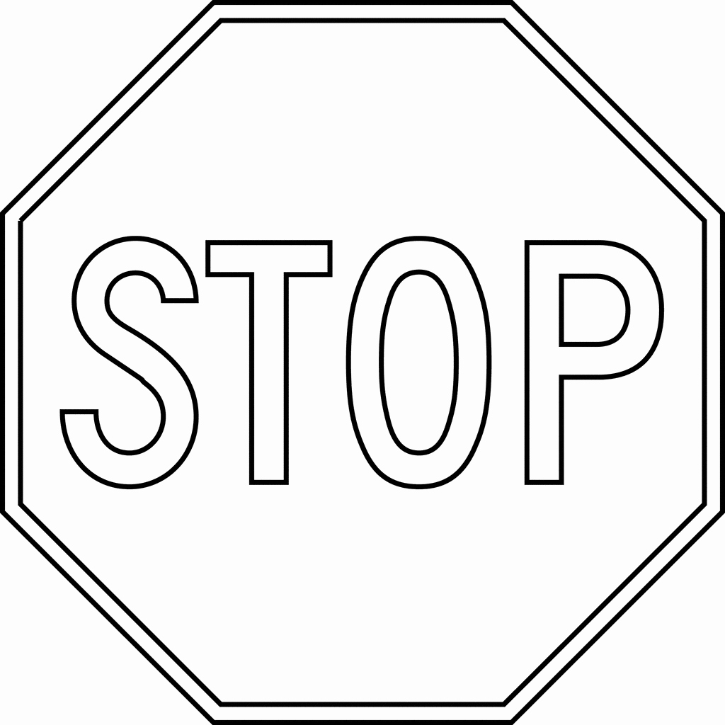 Stop Sign Template Microsoft Word Luxury Stop Sign Template Printable Clipart Best