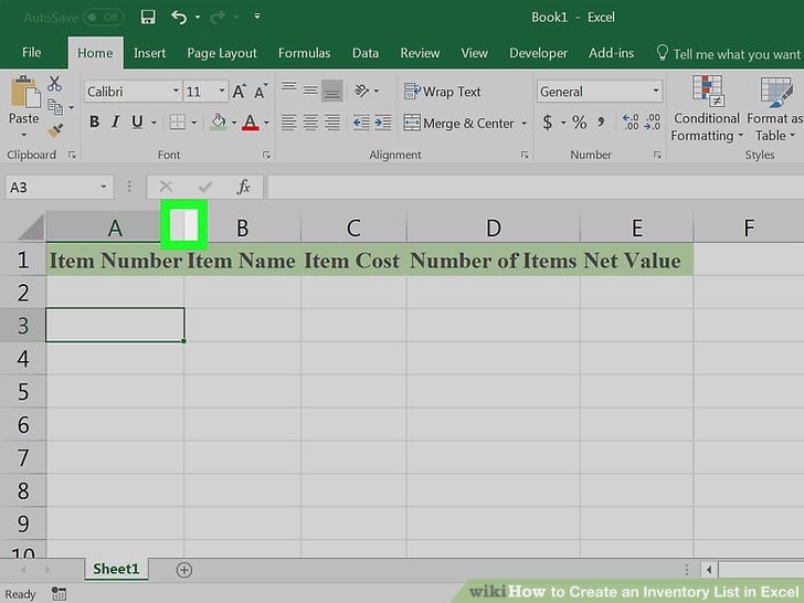 Store Inventory format In Excel Luxury How to Create An Inventory List In Excel with