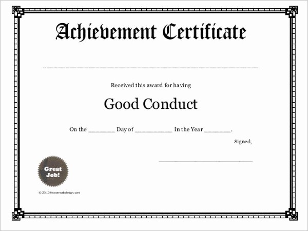 Student Council Award Certificate Template Awesome Free Printable Certificate Templates Free Templates