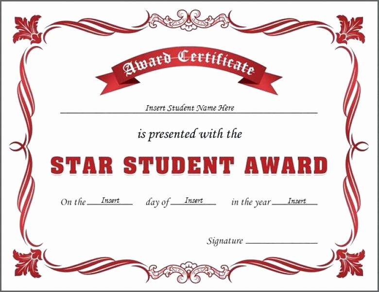 Student Council Award Certificate Template Elegant Free Printable Student Award Certificate Template Happy