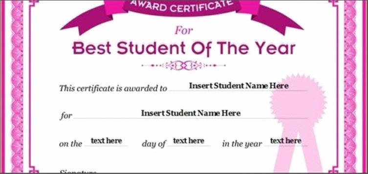 Student Of the Day Certificate Best Of Student Of the Day Certificate Template Certificate