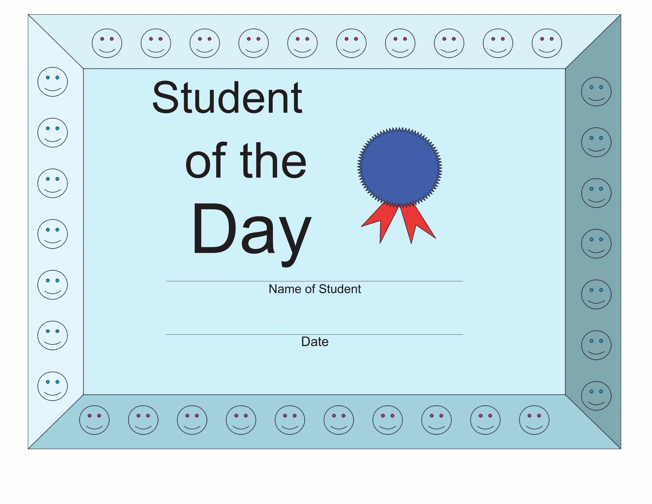 Student Of the Day Certificate New Certificates Download Free Business Letter Templates