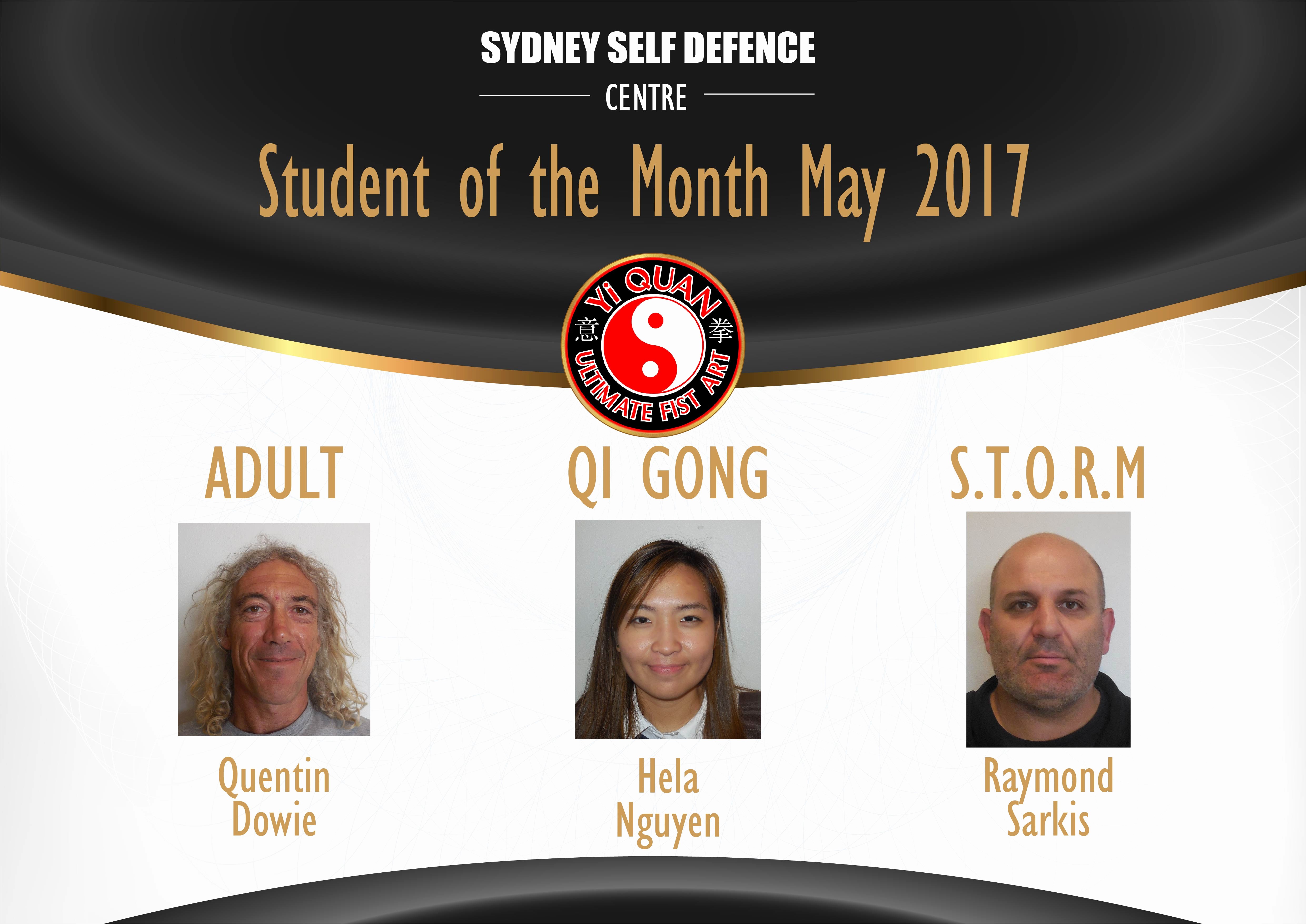 Student Of the Month Banner Fresh Students Of the Month May Sydney Self Defence Centre
