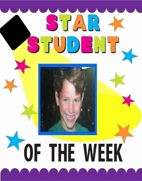 Student Of the Week Posters Elegant Make A Student the Week Poster