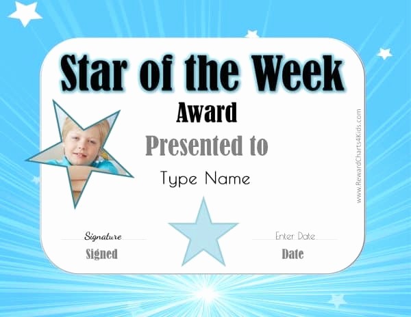 Student Of the Week Posters Lovely Star Of the Week Printables