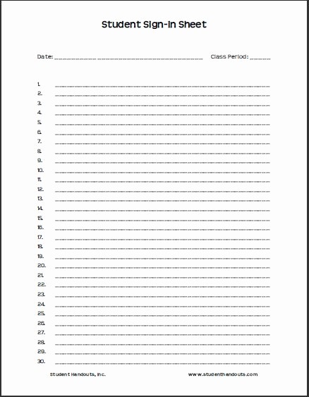 Student Sign In Sheet Template Beautiful 27 Best Sign Out Sheets Images On Pinterest